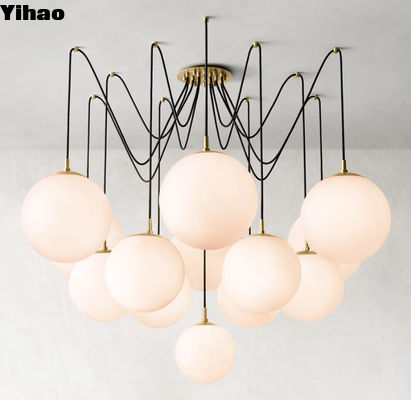 acheter Les chandeliers en cristal de verre au nickel avec cadre en laiton fabrication en ligne