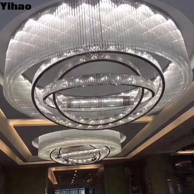 acheter E14 / E12 Chandelier du hall de l' hôtel Chandelier de mariage Chandelier avec bras de lampe à cristal fabrication en ligne