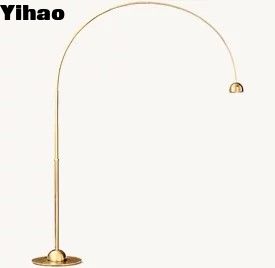 acheter Lampe à plancher à arc en laiton à 110-120 V câblée comprise fabrication en ligne
