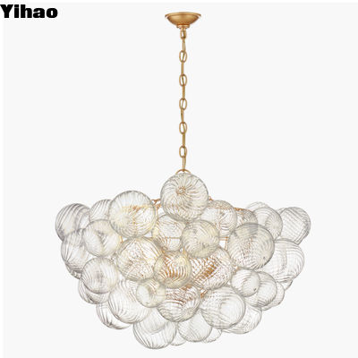 acheter 110-220V ancienne ferme en laiton lustre de cristal style vintage avec type ampoule incandescente fabrication en ligne
