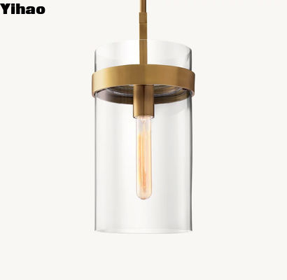 acheter Source d'alimentation câblée simple de verre en laiton simple lustre Ravelle Pendentif 10 