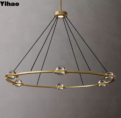 acheter Chandelier de cristal de la salle de séjour de la villa avec des options de personnalisation et un montage requis fabrication en ligne