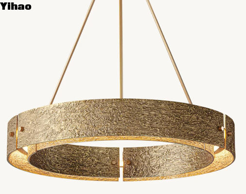 acheter Chandelier de cristal rond de 15 kg en finition chrome pour le plafond fabrication en ligne