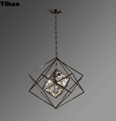 acheter Lustre en laiton nordique moderne avec lumière blanche chaude 3000K CCT fabrication en ligne