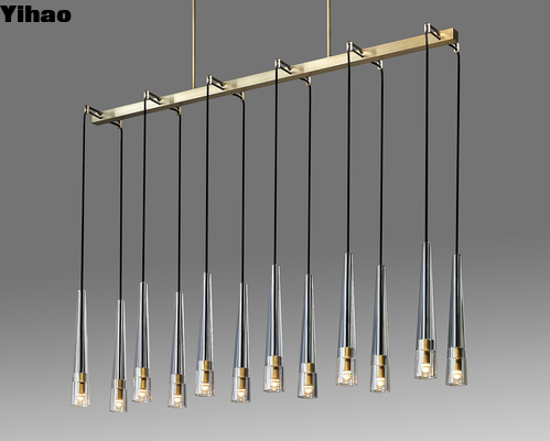 acheter Lustre linéaire en laiton à hauteur réglable pour restaurants et hôtels fabrication en ligne