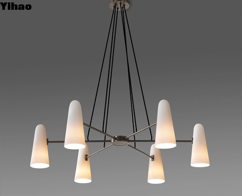 acheter Montfalcon Lustre en laiton moderne avec base d'ampoule E12 et hauteur réglable fabrication en ligne