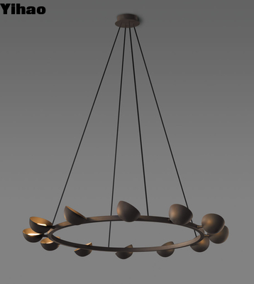 acheter Lustre en laiton à 12 lumières avec hauteur réglable pour la décoration intérieure moderne fabrication en ligne