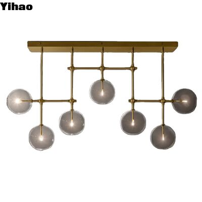 acheter Température de couleur personnalisable Lustre en cristal en laiton avec corps en cuivre et durée de vie de 50000 heures pour salle à manger fabrication en ligne