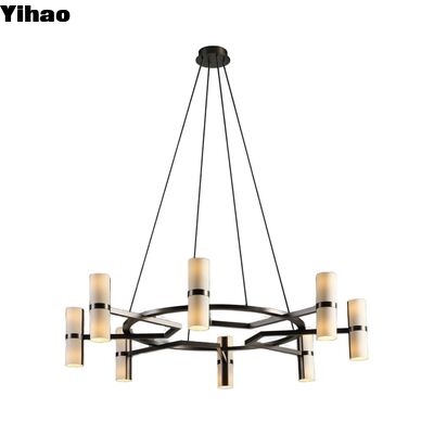 acheter Matériau en laiton hauteur réglable Pendant Light avec 50000 heures de durée de vie pour la décoration de salon moderne fabrication en ligne
