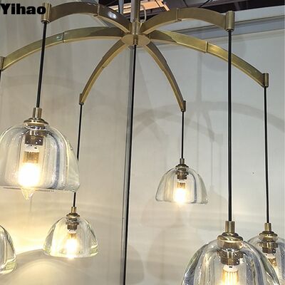 acheter Lustre en laiton et en cristal fait à la main avec 3500K LED blanc chaud pour les salons de luxe fabrication en ligne