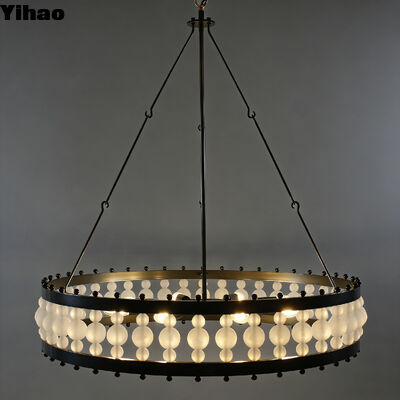 acheter Lumière de pendentif de corps en cuivre de style américain avec LED blanche chaude 3500K et garantie de 5 ans fabrication en ligne