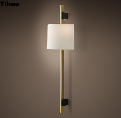 Lampes murales décoratives modernes en laiton câblé pour salon