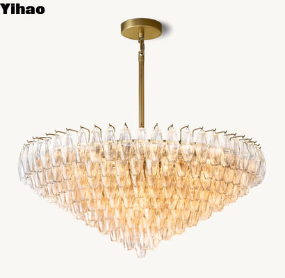 Lumière en verre de lustre Modernes lampes de foyer à LED 60 watts