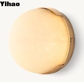 Plafond de chambre en laiton lumières de 1000 lumens avec ombre d'albâtre