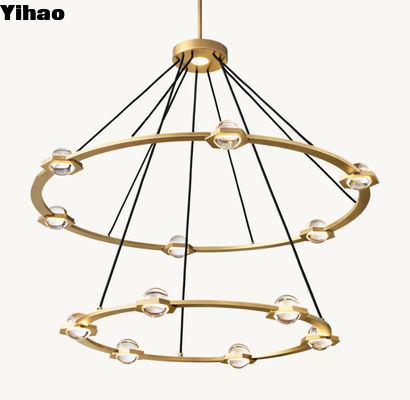 éclatant deux rangées de lustre rond 48'
