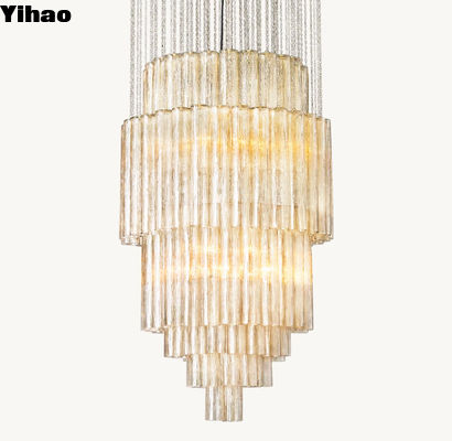 Lumière de luxe en laiton cristallin 30' 85-265 Volts