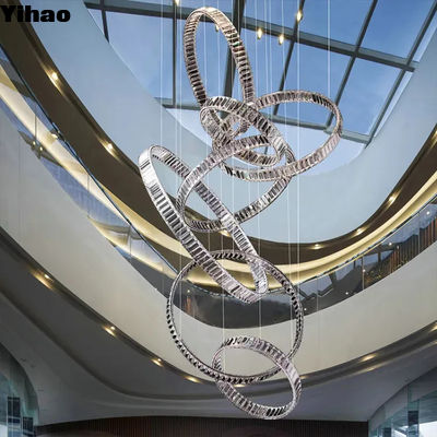 Éclairage de l'escalier du hall de l'hôtel Lustre K9 Lustre 110V-240V