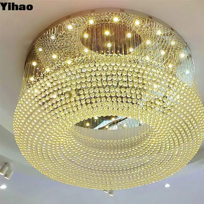 Lumière suspendue de lustre en laiton en cristal halo 110V-220V OEM ODM