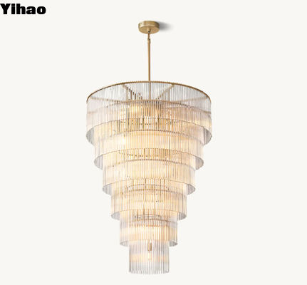 Le chandelier en verre moderne rond Amadeo Grand Chandelier 36'