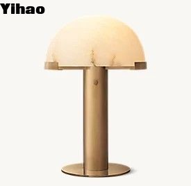 Restaurants 15W E26 Lampes de table à LED avec une teinte d'albâtre