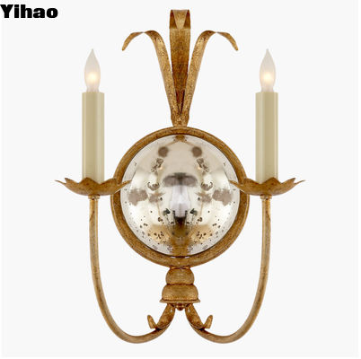 Lampes murales en laiton Gramercy Double Sconce Lampes murales intérieures 110-240V Voltage