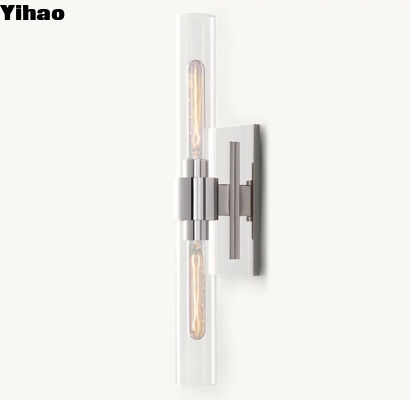 Lampe murale de salon en nickel poli de 23 pouces haute Ravelle
