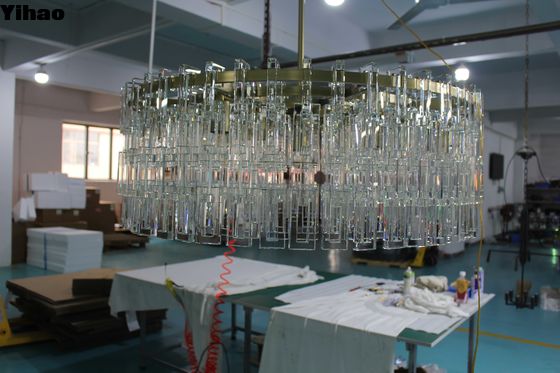 Chandelier rond de Marignan 91cm personnalisé Chandelier de cristal en laiton élégant