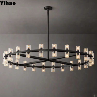 Chandelier en verre K5 pour chambre à coucher Villa Dimension 120CM