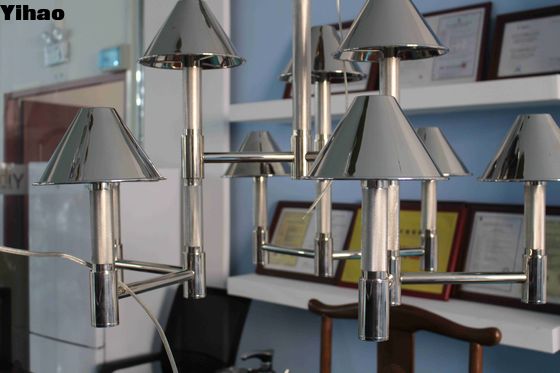 Luxueux yhaowo YH-1025-7 Lustre en laiton cristallin pour le plafond intérieur monté