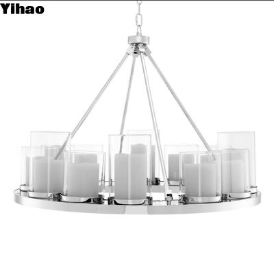 Chandelier de plafond décoratif intérieur moderne, LED Chandelier moderne suspendu pour salon