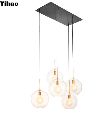 Chandelier de cristal en laiton Yihaowo 140CM pour l'éclairage intérieur au plafond