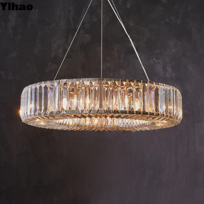 Pendant Hérode Lustre de cristal étincelant en laiton pour espaces intérieurs