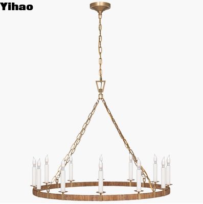 Vsual Comfort Arena Darlana Grand anneau enveloppé lustre CHC 5873