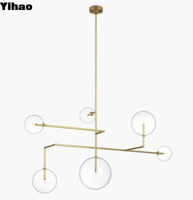 ARN 5380 Confort visuel Linnea 59 pouces lustre classe gravée douce / verre transparent