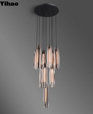 Chartier 10 Chandelier circulaire lumineux 2229 18 DIA x 72 OAH