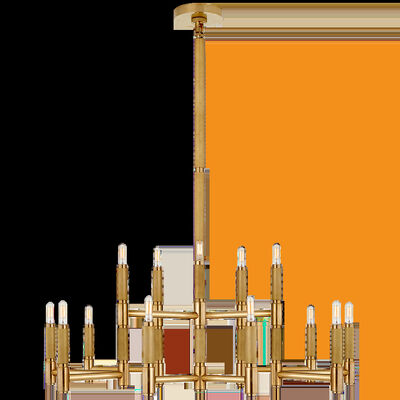 Lumière suspendue à hauteur réglable en nickel poli avec une durée de vie de 50000 heures pour hôtel et salon