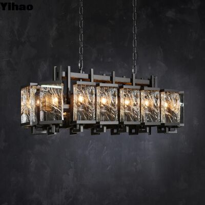 Lumière suspendue à LED de style vintage avec hauteur réglable et durée de vie de 50000 heures pour l'éclairage décoratif intérieur
