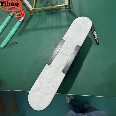 Lampe murale en laiton et en alabaster avec 3500K LED blanc chaud Design moderne pour le salon et la chambre à coucher