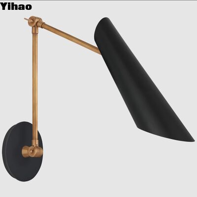 Lampe murale en laiton moderne avec 2700K lumière blanche chaude et 30000 heures de durée de vie pour le salon