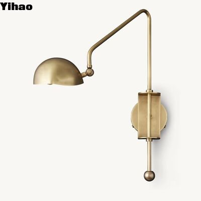 Lampe murale en cuivre de design moderne avec 2700K de lumière blanche chaude pour la décoration du salon