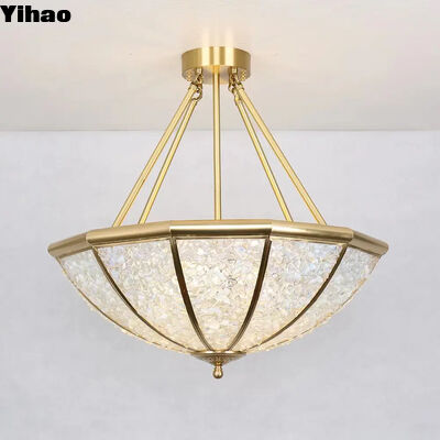 Chandelier en cristal en laiton de conception personnalisée avec source lumineuse LED et garantie de 3 ans pour la lampe suspendue de l'hôtel