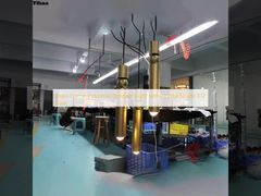 Brass Frame Industrial Pendant Light with Crystal Shade E12 Base